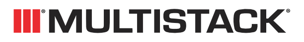 Multistack logo with three red vertical bars and the word MULTISTACK